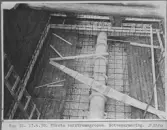 Kvarnsvedens pappersbruk. N:o 12.  13.6.38. Första barktrumsgropen. Bottenarmering.   D3350