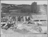 Kvarnsvedens pappersbruk. N:o 11.  11.6.38. Totalbild från slipmassebingen.  D3349