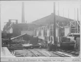 Kvarnsvedens pappersbruk. N:o 16.  9.7.38. Murning av väggarna har börjat.   D3354.