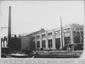 Kvarnsvedens pappersbruk. N:o 19.  25.7.38.  Östra och västra långväggen färdigmurad. D3357.