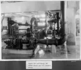 Kvarnsvedens pappersbruk. Pumpar för sulfitmassa som pumpar massan upp till pappersbruket. B669