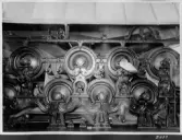 Kvarnsvedens pappersbruk, Pappersmaskin 8, byggnation del 1 och 2. Interiör bruket. B689