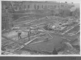Kvarnsvedens pappersbruk, C 6363.  12-5-1930. Vy över bygget.