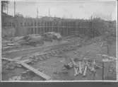 Kvarnsvedens pappersbruk, C 6368.  26-5-1930. Vy över bygget.