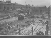 Kvarnsvedens pappersbruk, C 6369.  26-5-1930. Vy över bygget.
