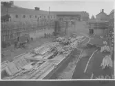 Kvarnsvedens pappersbruk, C 6373.  26-5-1930. Vy över bygget.