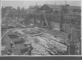 Kvarnsvedens pappersbruk, C 6374.  26-5-1930. Vy över bygget.