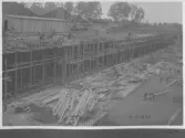 Kvarnsvedens pappersbruk, C 6379.  10-6-1930. Vy över bygget.