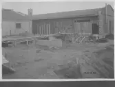 Kvarnsvedens pappersbruk, C 6384  10-6-1930. Vy över bygget.