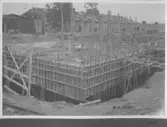 Kvarnsvedens pappersbruk, C 6385  10-6-1930. Vy över bygget.