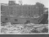 Kvarnsvedens pappersbruk, C 6386  21-6-1930. Vy över bygget.