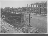 Kvarnsvedens pappersbruk, C 6388  21-6-1930. Vy över bygget.