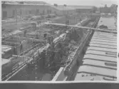 Kvarnsvedens pappersbruk, C 6393  21-6-1930. Vy över bygget.