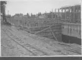 Kvarnsvedens pappersbruk, C 6402  7-7-1930. Vy över bygget.