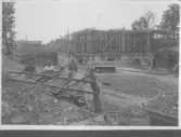 Kvarnsvedens pappersbruk, C 6405  7-7-1930. Vy över bygget.
