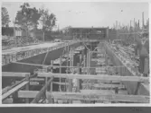 Kvarnsvedens pappersbruk, C 6410  21-7-1930. Vy över bygget.
