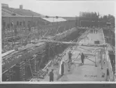 Kvarnsvedens pappersbruk, C 6412  21-7-1930. Vy över bygget.