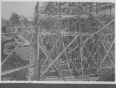 Kvarnsvedens pappersbruk, C 6414  21-7-1930. Vy över bygget.