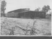 Kvarnsvedens pappersbruk, C 6424  4-8-1930. Vy över bygget.