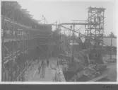 Kvarnsvedens pappersbruk, C 6425  4-8-1930. Vy över bygget.