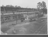 Kvarnsvedens pappersbruk, C 6431  18-8-1930. Vy över bygget.
