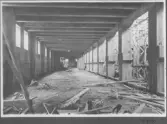 Kvarnsvedens pappersbruk, C 6441.  18-8-1930. Vy över bygget. Färdiggjutet.