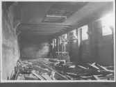 Kvarnsvedens pappersbruk, C 6444.  18-8-1930. Vy över bygget. Färdiggjutet.