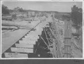 Kvarnsvedens pappersbruk, C 6448.  25-8-1930. Vy över bygget.