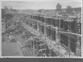 Kvarnsvedens pappersbruk, C 6453.  1-9-1930. Vy över bygget.
