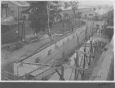 Kvarnsvedens pappersbruk, C 6475.  15-9-1930. Vy över bygget och äldre byggnader