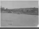 Kvarnsvedens pappersbruk, C 6485.  29-9-1930. Vy över nybygget och äldre byggnader.