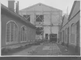 Kvarnsvedens pappersbruk, C 6508.  6-10-1930. Vy över nybygget och äldre byggnader.