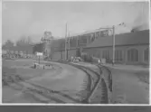 Kvarnsvedens pappersbruk, C 6513.  13-10-1930. Vy över nybygget och äldre byggnader