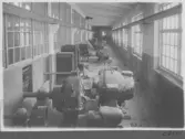 Kvarnsvedens pappersbruk, C 6599.  23-2-1931. Interiör bruket, Montering av pappersmaskin, PM8