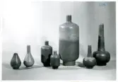 Vaser från Bo Fajans, formgivare Gösta Boberg, omkring 1900-talets mitt.