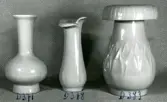 Vaser från Bo Fajans, formgivare Eva Jancke-Björk, omkring 1900-talets mitt.