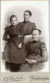 Porträtt av Marta Lindgren (sittande) Inga Lindgren g. Näslund och Marta Näslund (enligt text i album).