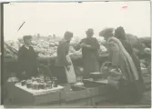 Höstmarknad på Vaksala torg, Uppsala 1912