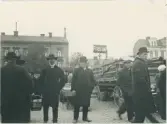 Höstmarknad på Vaksala torg, Uppsala 1913