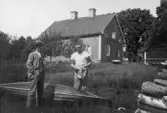 Hos familjen Södervall i Hjälpetorp, Brevens Bruk, 1921