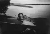 Övernattning i kajak, Täckhammar, Nyköping, 1921