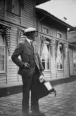 Kåkå på Tillberga järnvägsstation, 1921