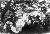 Kaffe i trädgården på ön Valen, 1910