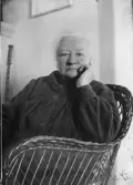 Ellen Key i sitt hem i Alvastra, 1922