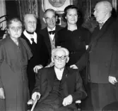 Levi Rickson med gäster på sin 95-årsdag, 1963