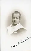 Porträtt av Bertil Brändström (enligt text framsida kort).