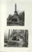 Skansen. Byggnader. Dala- och Moragården under flytten och uppförandet.
