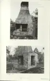 Skansen. Byggnader. Dala- och Moragården under flytten och uppförandet.
