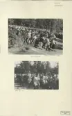 Skansen. Byggnader. Dala- och Moragården under flytten och uppförandet.
 Invigningen.