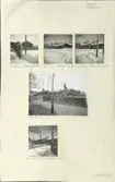 Skansen. Byggnader. Dala- och Moragården under flytten och uppförandet.
